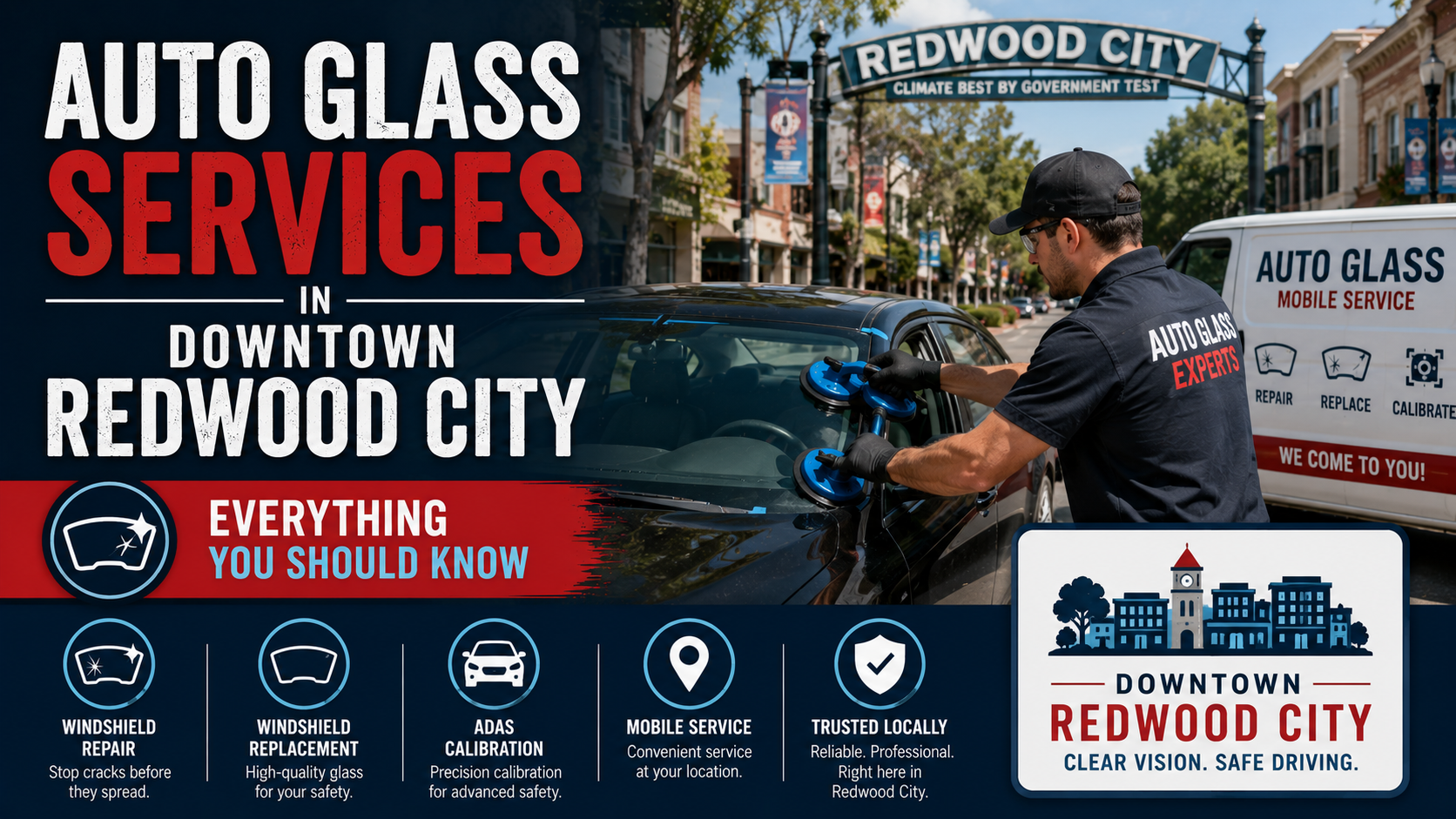 Auto Glass Services in Downtown Redwood City: Everything You Should Know